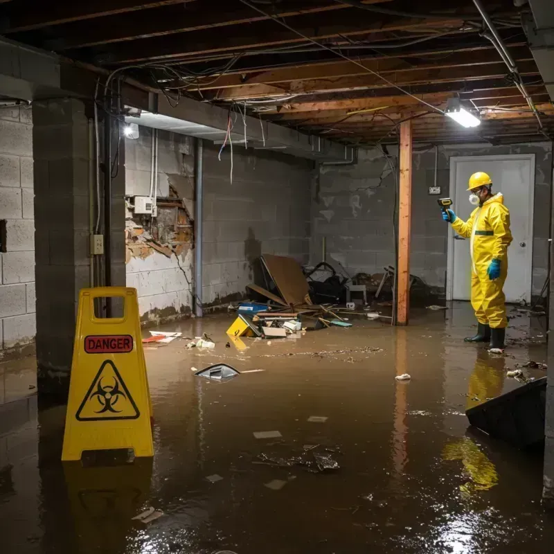 Flooded Basement Electrical Hazard in Kulpsville, PA Property